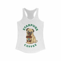 Thumbnail for Starpugs Coffee & Pug Lover Racerback Tank Top