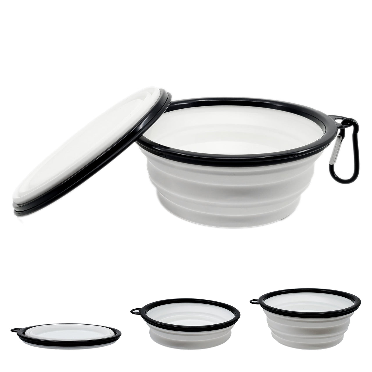 Luxe Pup® Collapsible Silicone Travel Bowl Set (33oz)