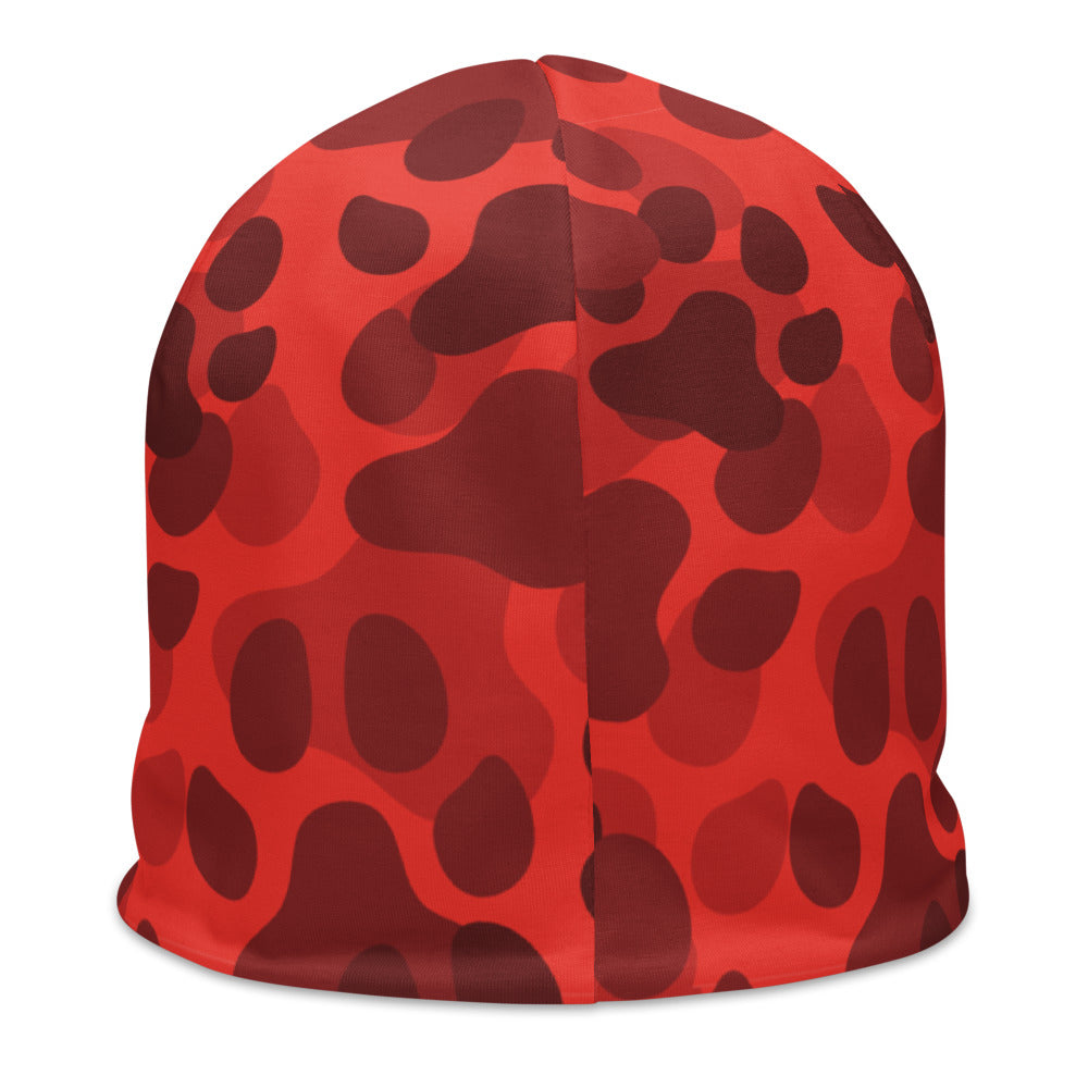 Paw Print Camo Beanie