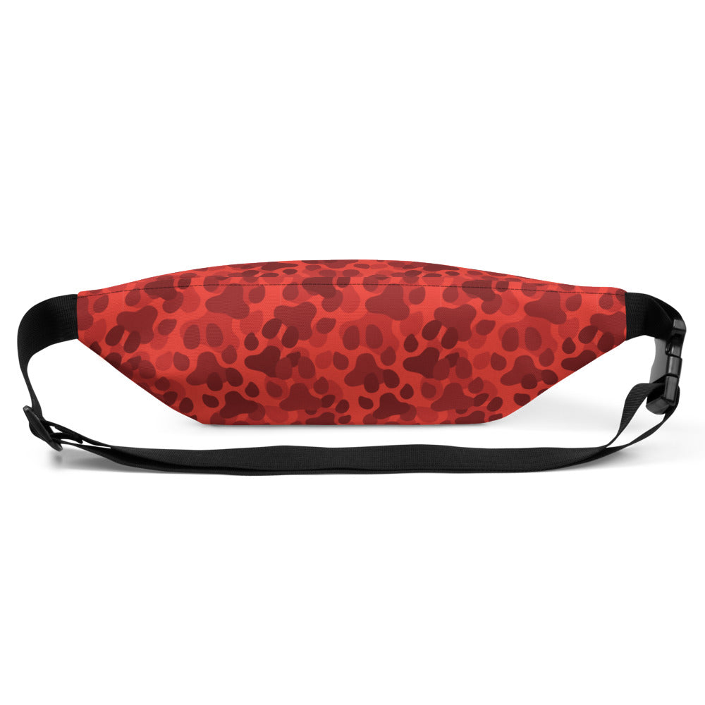 Paw Print Camo Fanny Pack