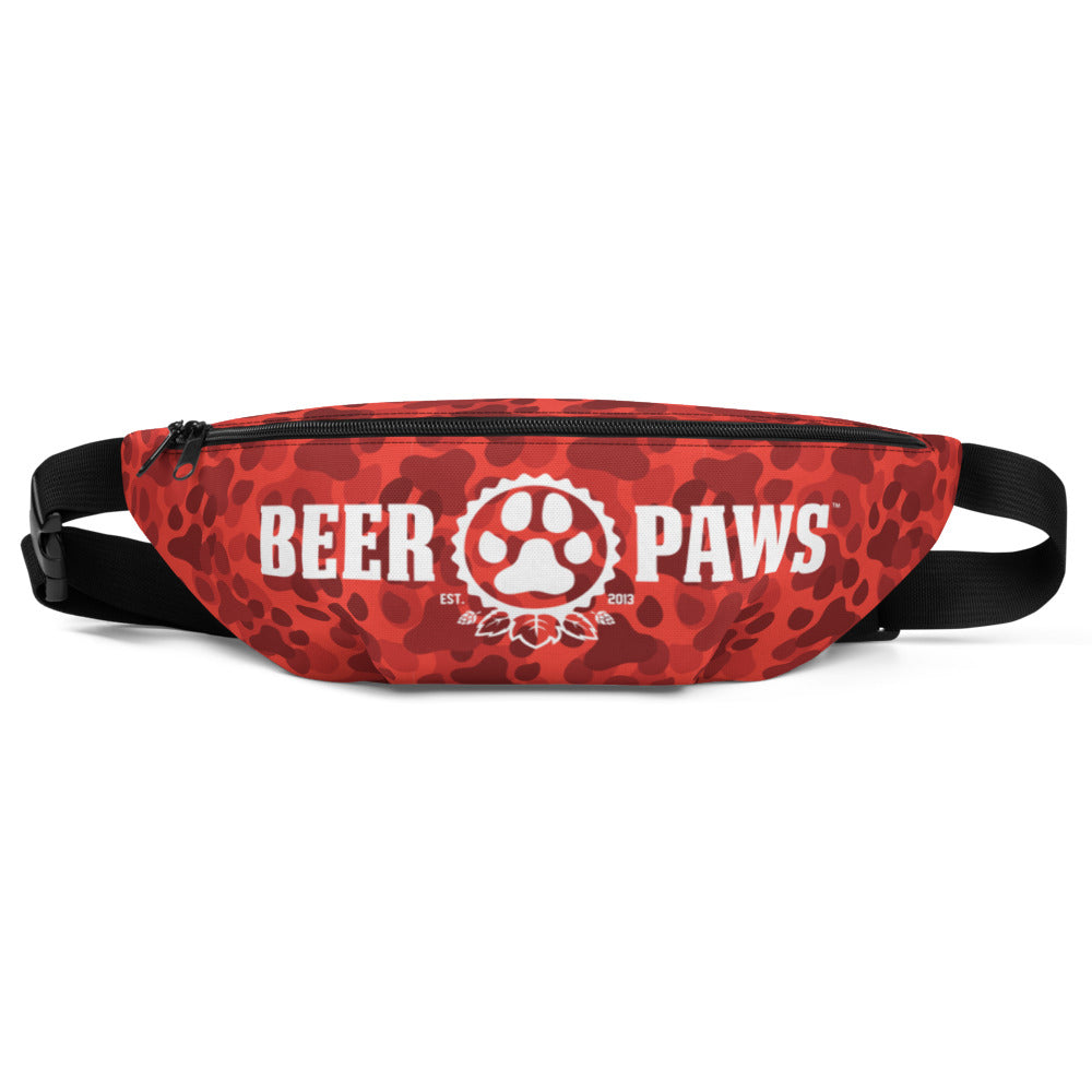 Paw Print Camo Fanny Pack