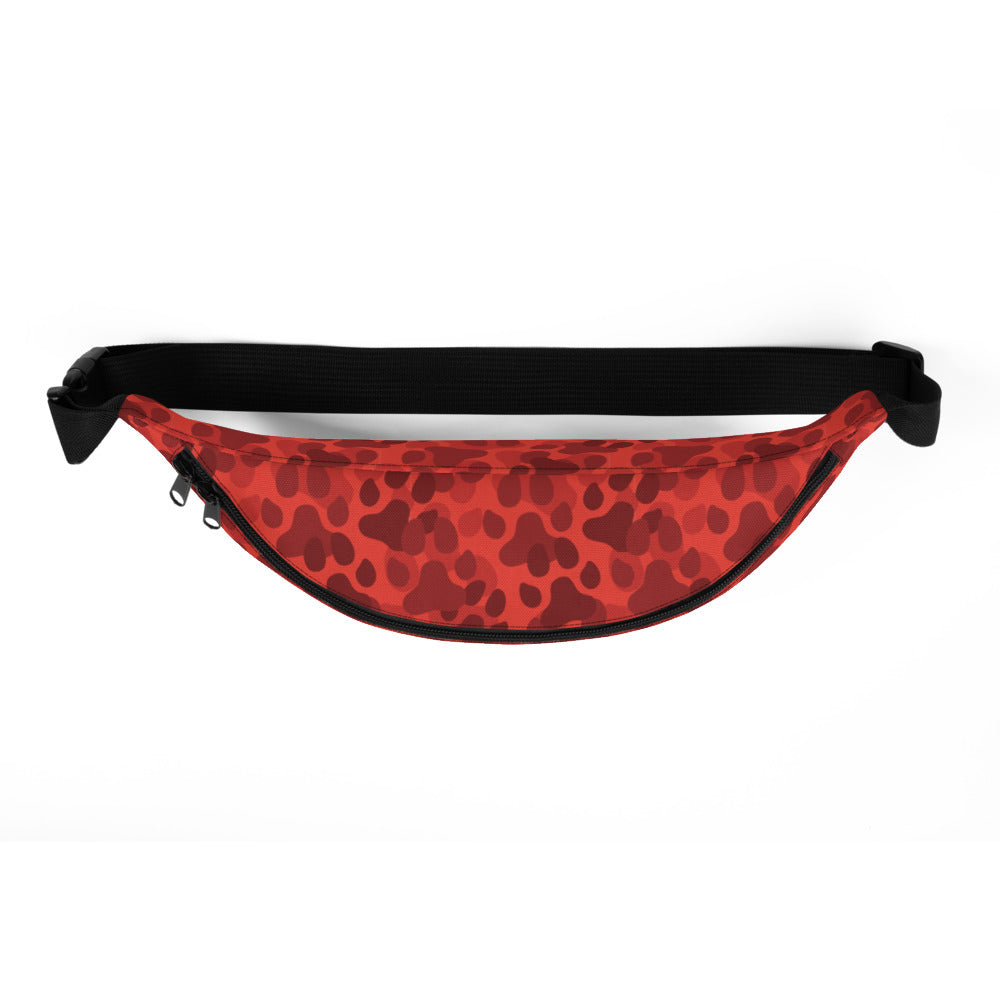 Paw Print Camo Fanny Pack