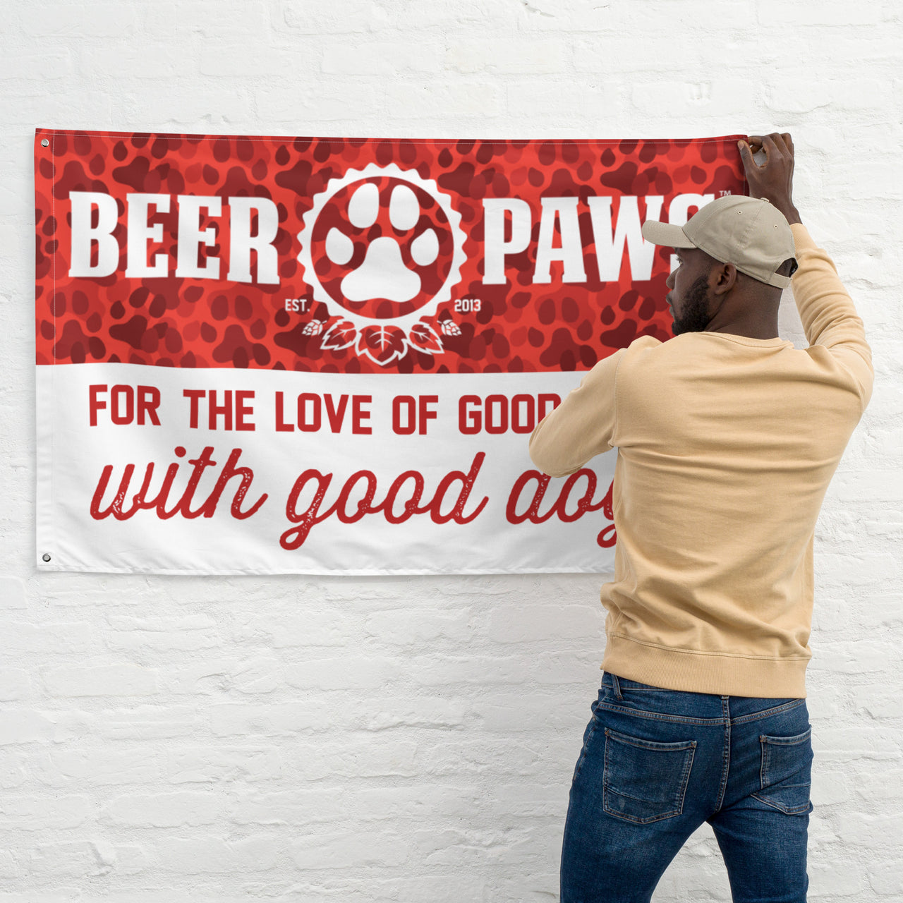 Beer Paws Brand Flag