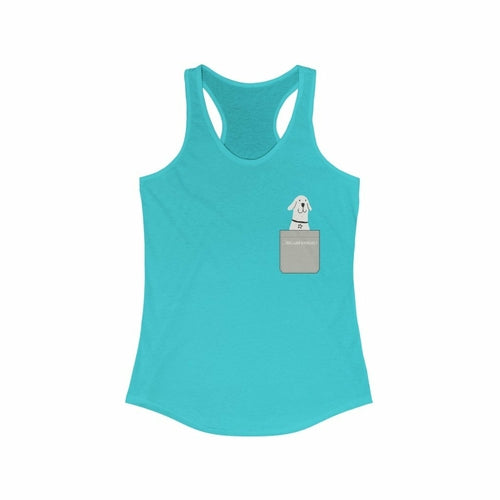 Pocket Style Feel Like Buddies Racerback Tank Top