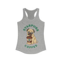 Thumbnail for Starpugs Coffee & Pug Lover Racerback Tank Top