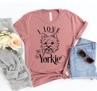 Thumbnail for I Love My Yorkie T-shirt