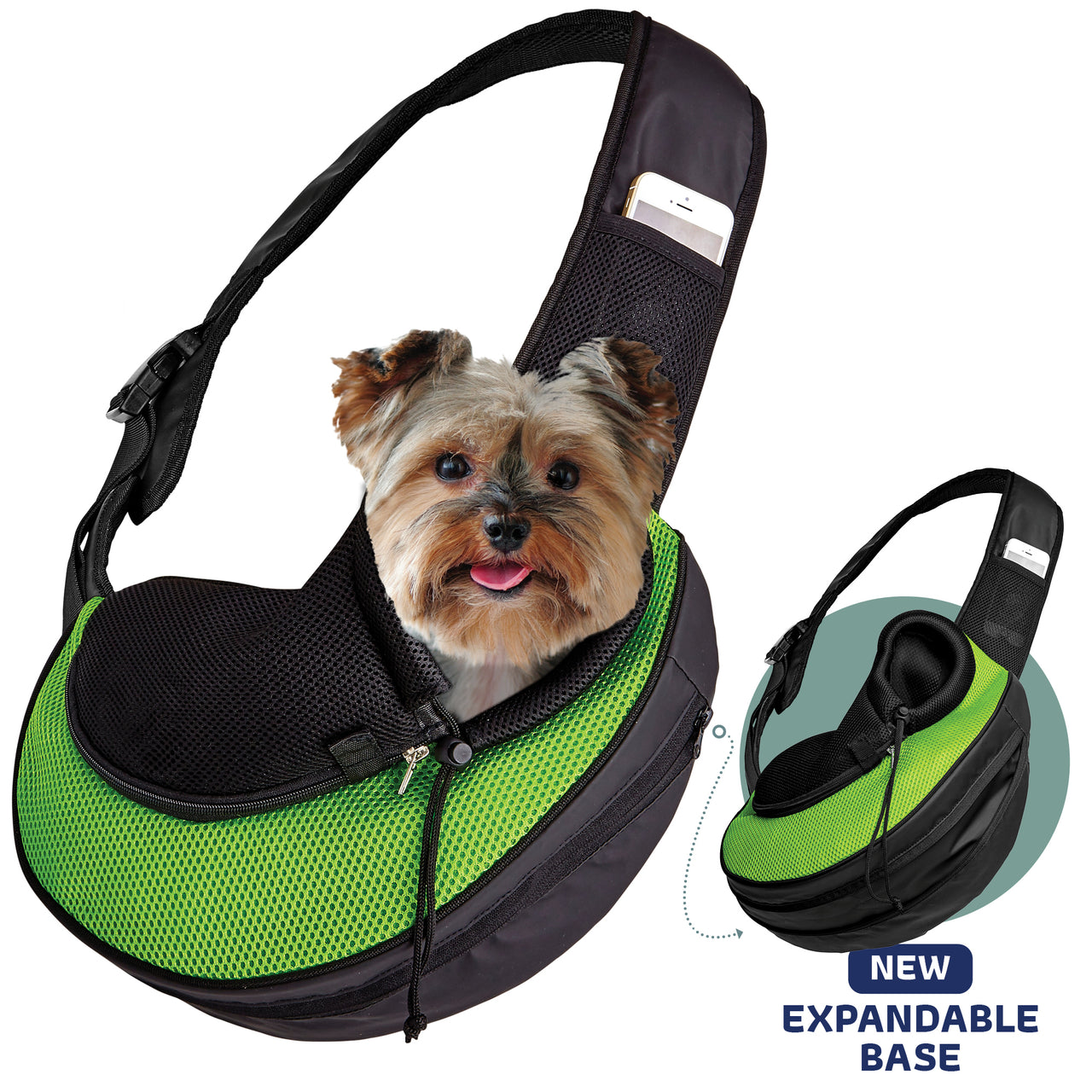 Pet Sling Green