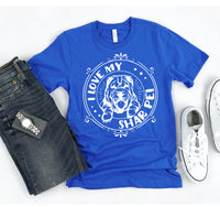 Thumbnail for I Love My Shar Pei T-shirt