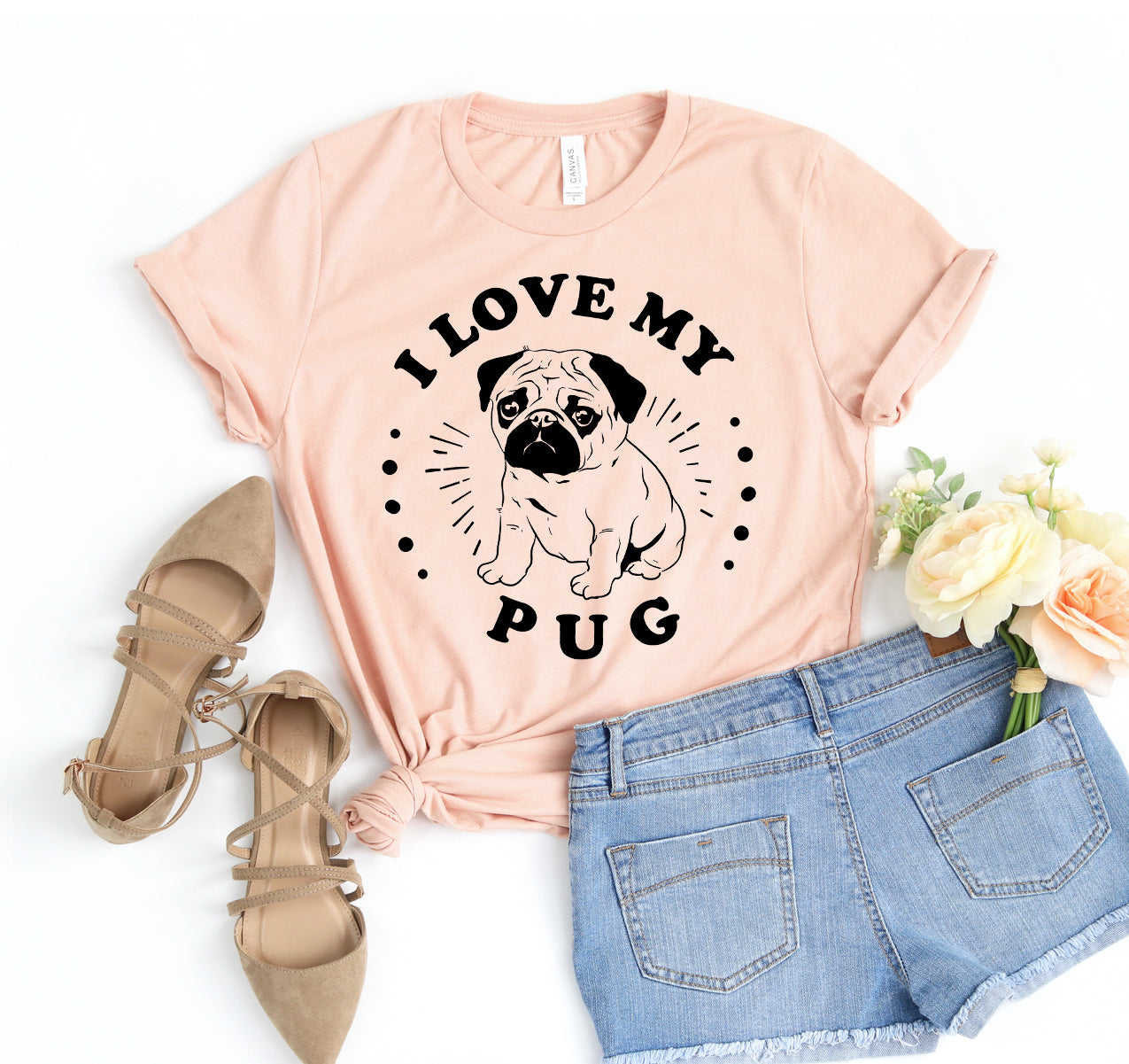 I Love My Pug T-shirt