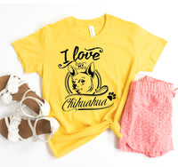 Thumbnail for I Love My Chihuahua T-shirt