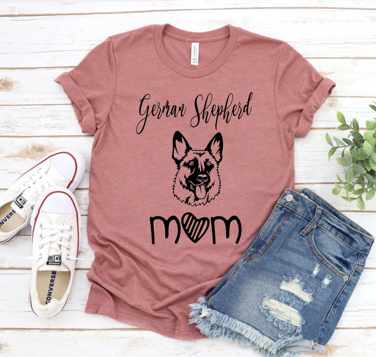 German Shepherd Mom T-shirt