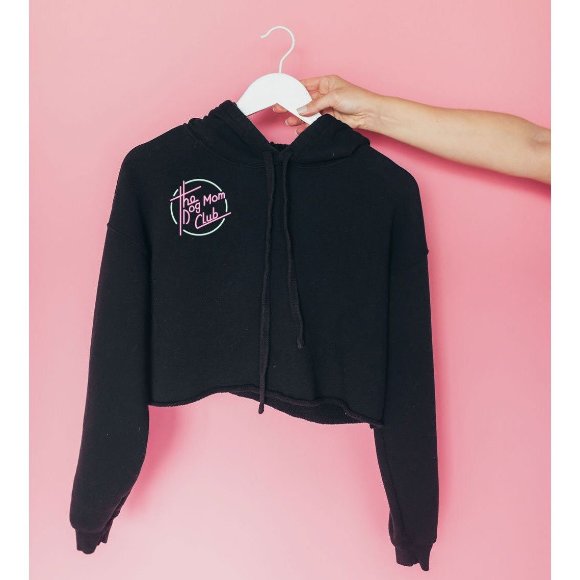 Dog Mom Club - Cropped Hoodie